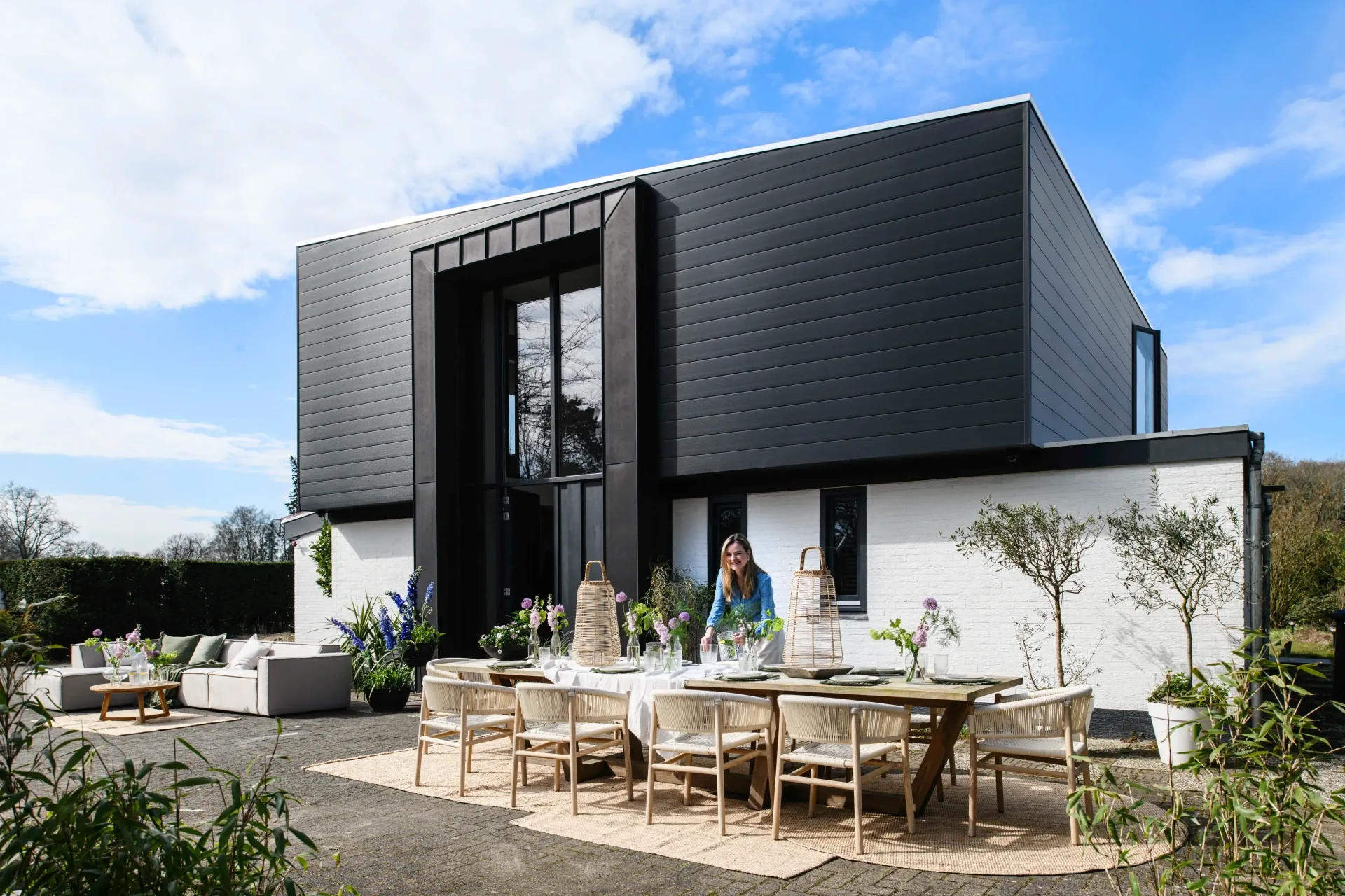 Moderne villa met Keralit gevelbekleding
